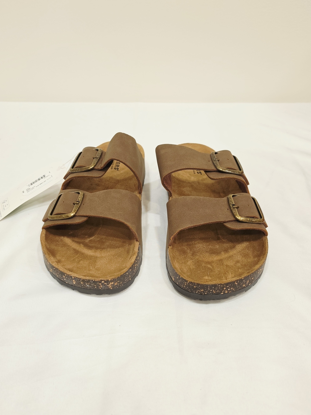 Dockers Brown Double-Buckle Cork Footbed Sandals - Picture 2 of 8